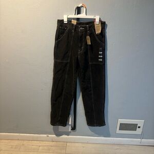 NWT LEVI'S: women's black carpenter painter jeans